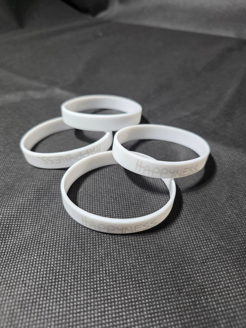 Happyness. Armband Weiss