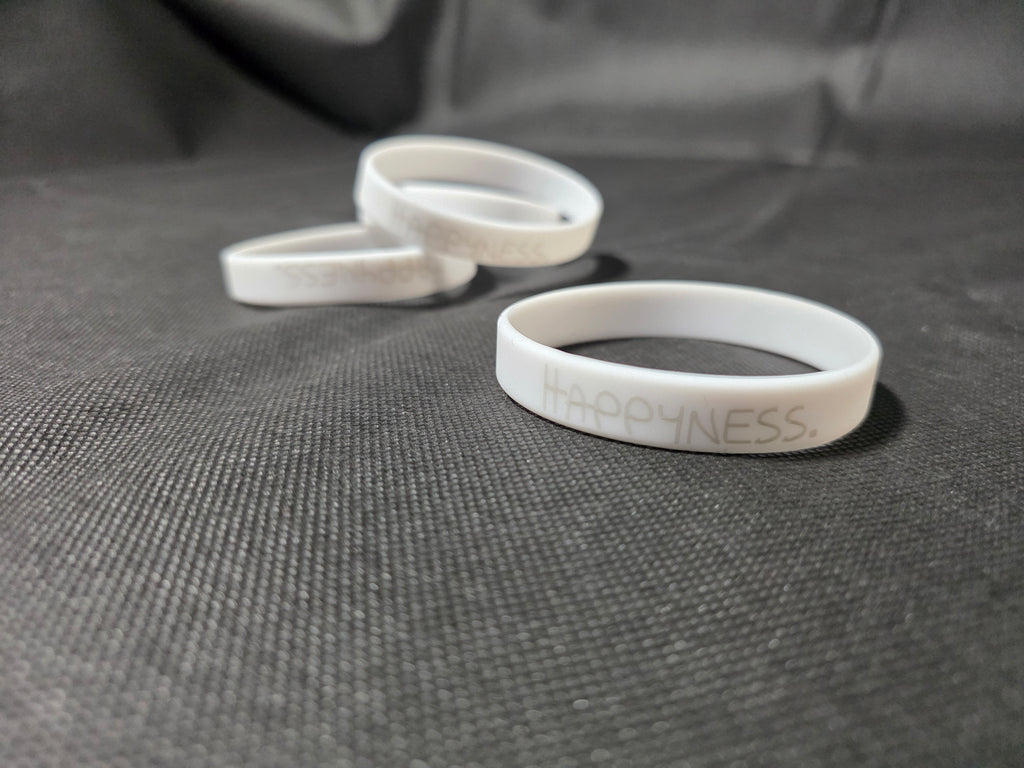 Happyness. Armband Weiss